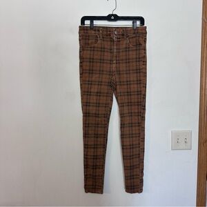 American Eagle Brown Plaid Pants